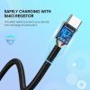 Дата кабель USB 2.0 AM to USB-C 2.0m US288 Aluminum Braid Black Ugreen (60128) зображення 5