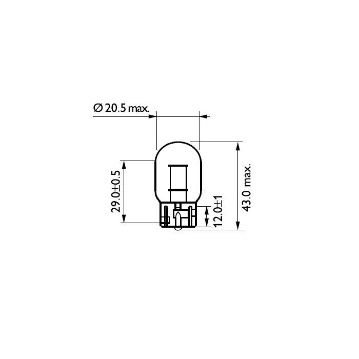 Автолампа Philips 21W (12071 B2) изображение 3