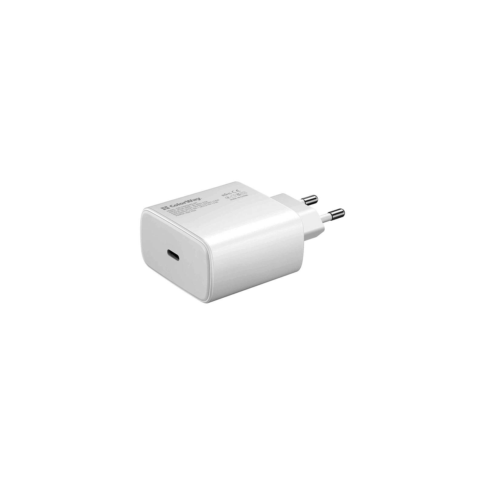 Зарядное устройство ColorWay Power Delivery Port PPS USB Type-C (45W) white (CW-CHS034PD-WT)