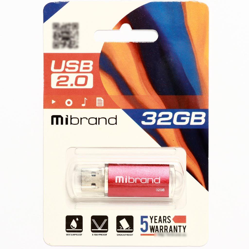 USB флеш накопитель Mibrand 64GB Cougar Red USB 2.0 (MI2.0/CU64P1R) изображение 2