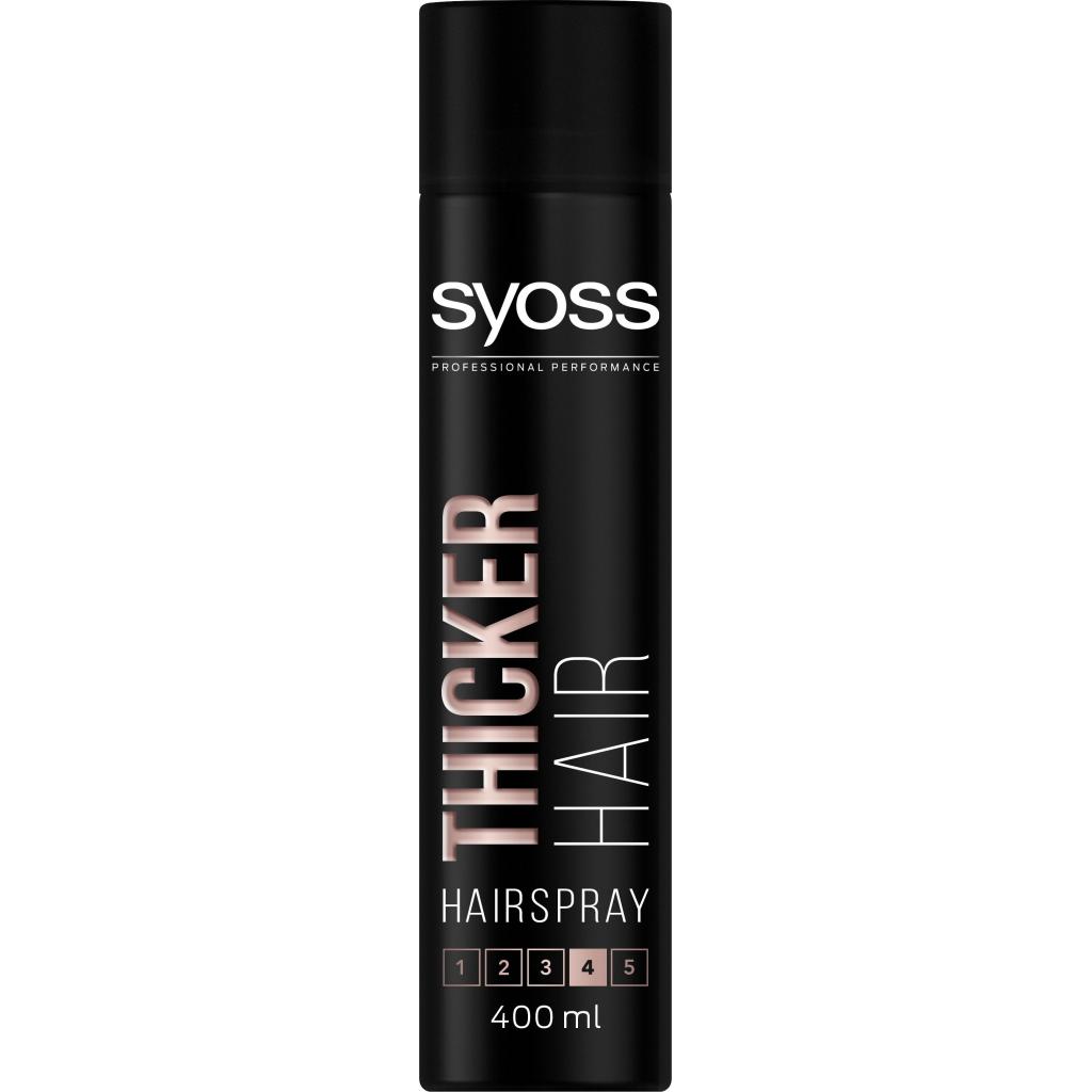 Лак для волосся Syoss Thicker Hair (фіксація 4) 400 мл (5410091751555)