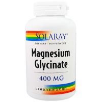 Минералы Solaray Магний Глицинат, Magnesium Glycinate, 400 мг, 120 вегетариа (SOR-39151)