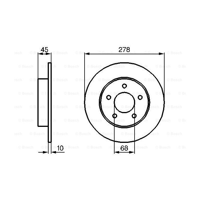 Тормозной диск Bosch 0 986 479 067 изображение 5