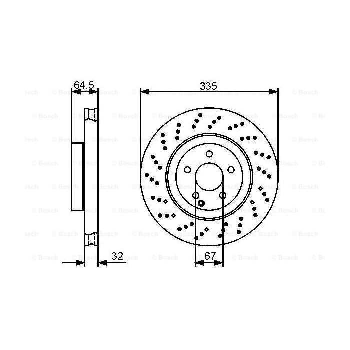 Гальмівний диск Bosch 0 986 479 413 зображення 5