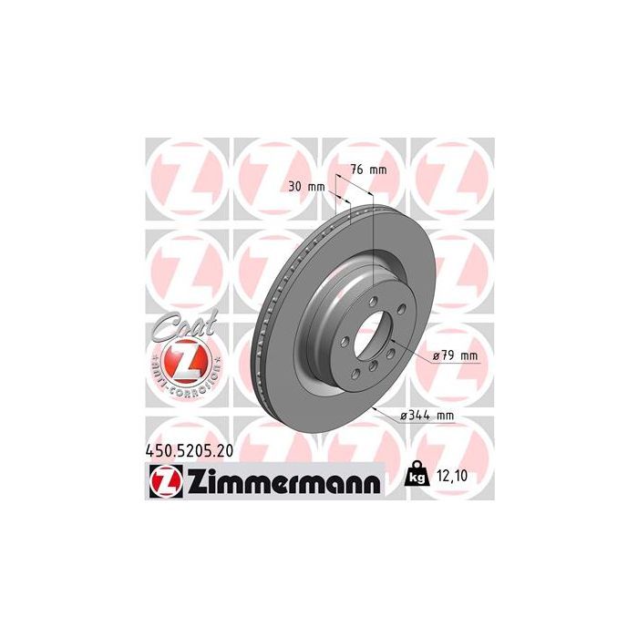 Тормозной диск ZIMMERMANN 450.5205.20