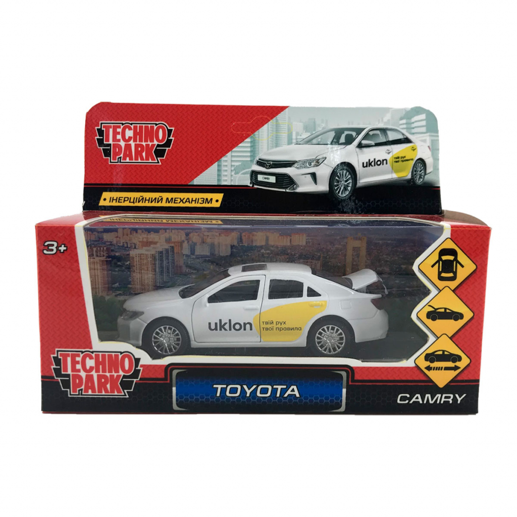 Машина Технопарк Toyota Camry Uklon (CAMRY-BK-Uk) зображення 5