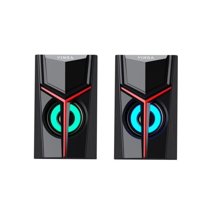 Акустична система Vinga SP-100 LED USB Black зображення 2