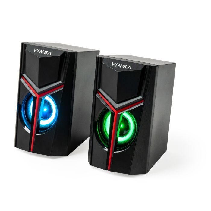 Акустична система Vinga SP-100 LED USB Black зображення 7