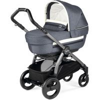 Коляска Peg-Perego 2 в 1 Peg-Perego Book Plus S Luxe Mirage Серо-синяя (PACK01-00000000002)
