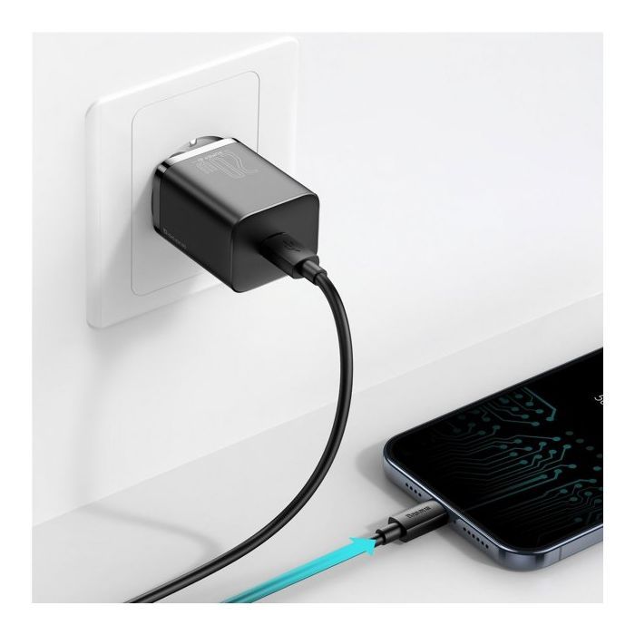 Зарядний пристрій Baseus 1 Type-C 20W (CCSUP-B01) зображення 7