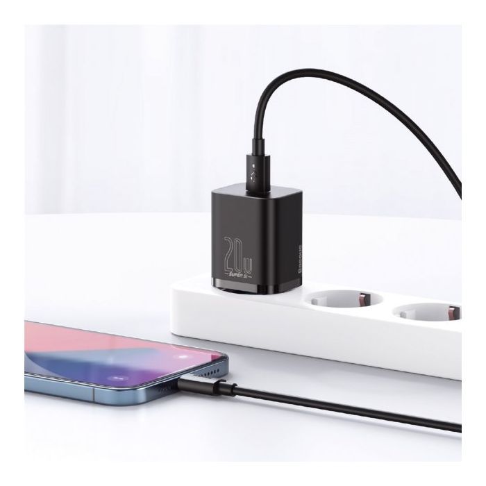 Зарядний пристрій Baseus 1 Type-C 20W (CCSUP-B01) зображення 8