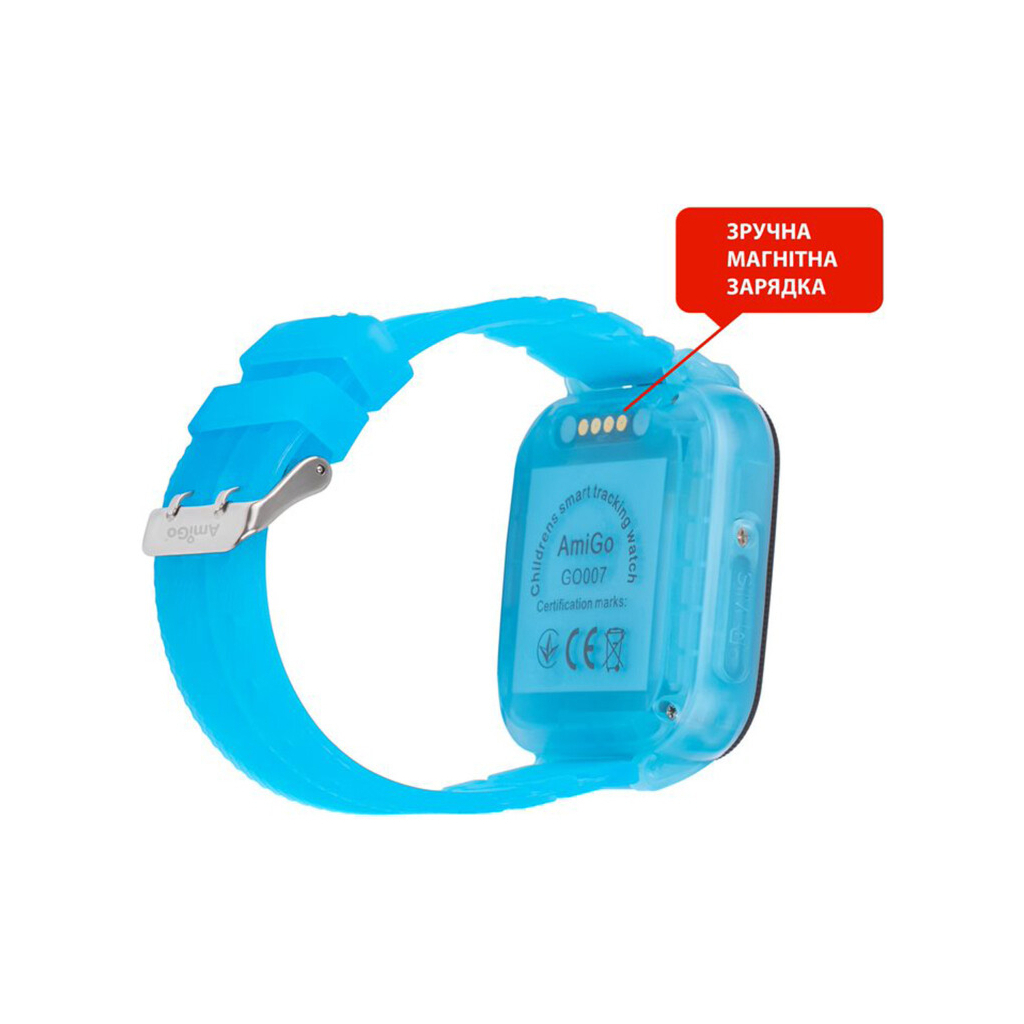 Смарт-часы Amigo GO007 FLEXI GPS Blue (871497) изображение 3