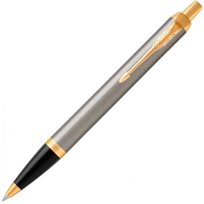 Ручка шариковая Parker IM 17 Brushed Metal GT BP (22 232) изображение 2