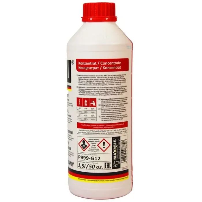 Антифриз HEPU концентрат G12 красный. 1.5 л. (107296) изображение 2