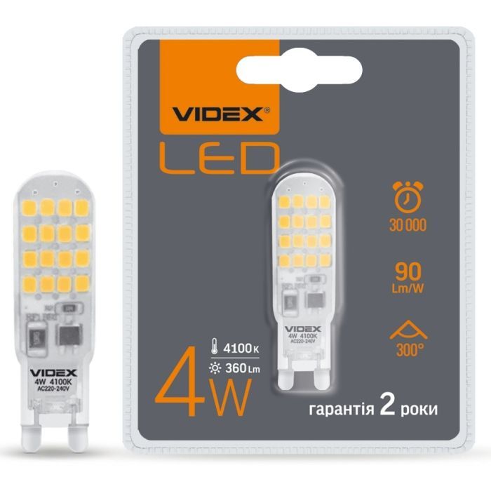 Лампочка Videx G9S 4W G9 4100K (VL-G9S-04224) зображення 2