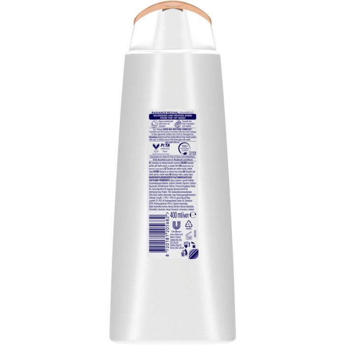 Шампунь Dove Hair Therapy Сяючий блиск 400 мл (8710447203415/8720181205682) зображення 2