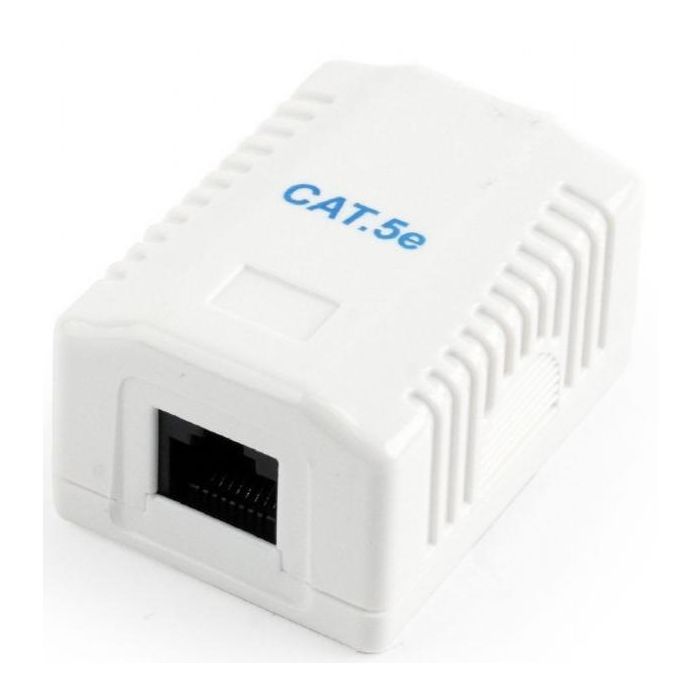 Компьютерная розетка Cablexpert RJ45x1 UTP, cat.5e (NCAC-1U5E-01)