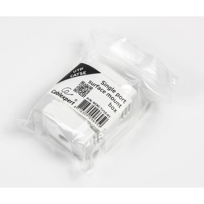 Компьютерная розетка Cablexpert RJ45x1 UTP, cat.5e (NCAC-1U5E-01) изображение 3