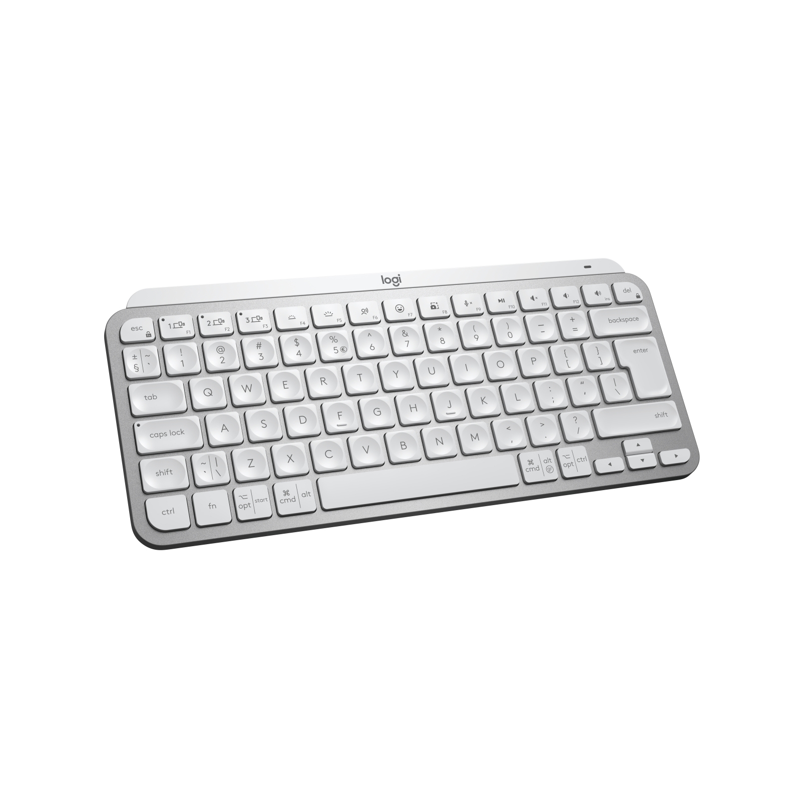 Клавіатура Logitech MX Keys Mini For Mac Wireless Illuminated UA Pale Grey (920-010526) зображення 2