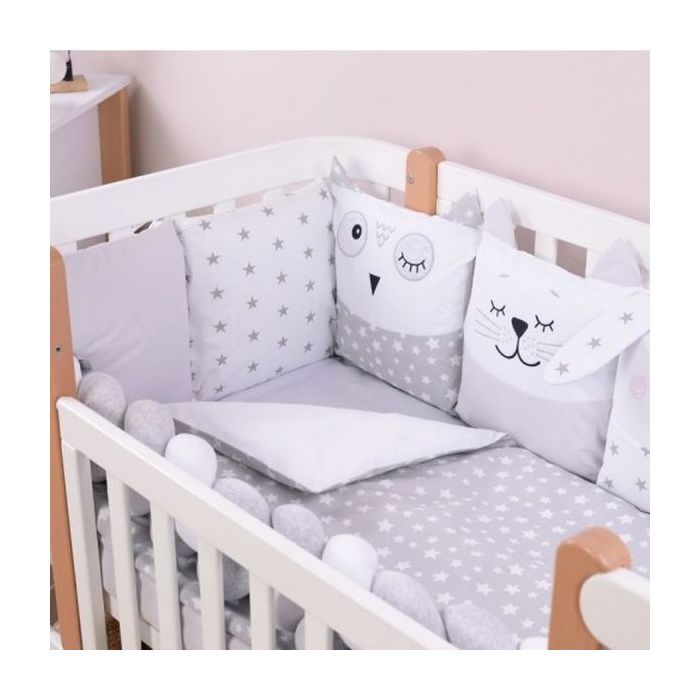 Дитячий постільний набір Верес Smiling animals white-gray new (216.07.110*90) зображення 2