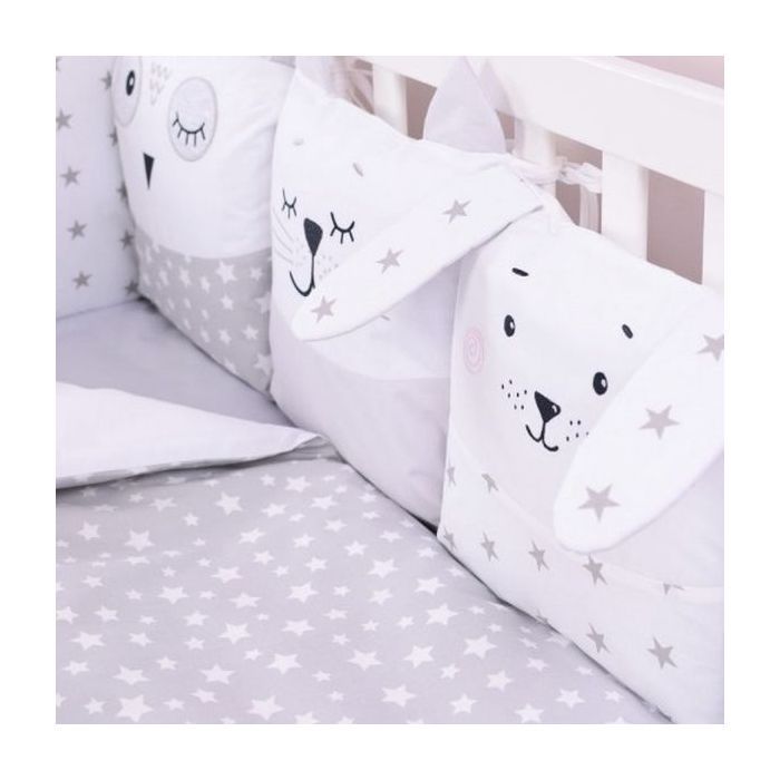Дитячий постільний набір Верес Smiling animals white-gray new (216.07.110*90) зображення 3