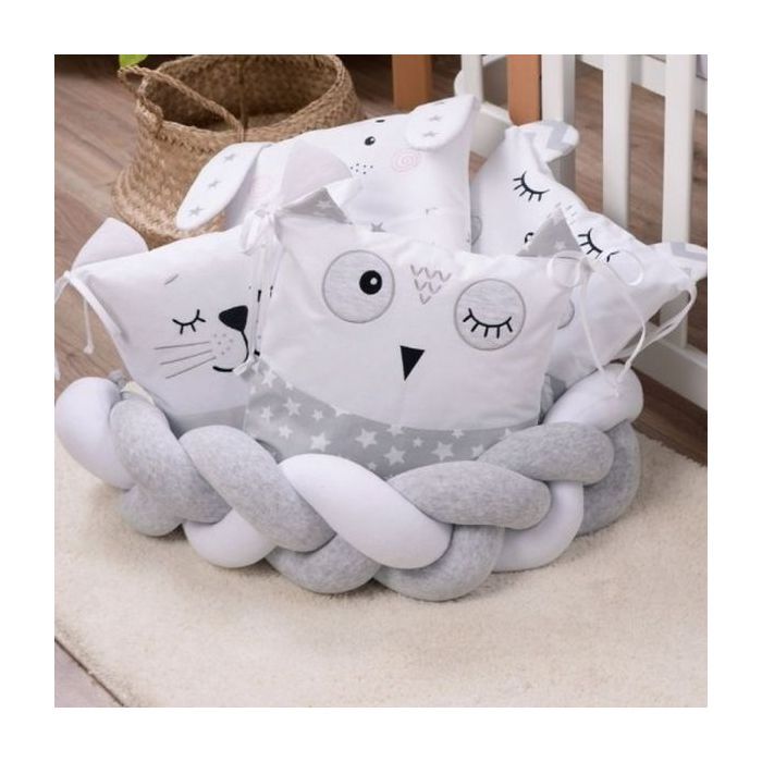 Дитячий постільний набір Верес Smiling animals white-gray new (216.07.110*90) зображення 5