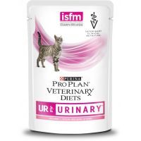 Влажный корм для кошек Purina Pro Plan Veterinary Diets UR Urinary при мочекаменной болезни. С лососем 10x85г (7613035613249)