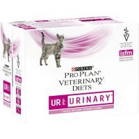 Влажный корм для кошек Purina Pro Plan Veterinary Diets UR Urinary при мочекаменной болезни. С лососем 10x85г (7613035613249) изображение 2