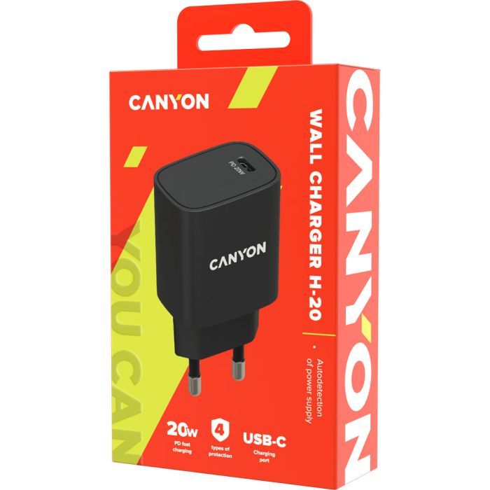 Зарядний пристрій Canyon PD 20W (CNE-CHA20B02) зображення 3