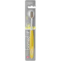 Зубная щетка BioMed Silver Medium желтая (7640168930509)