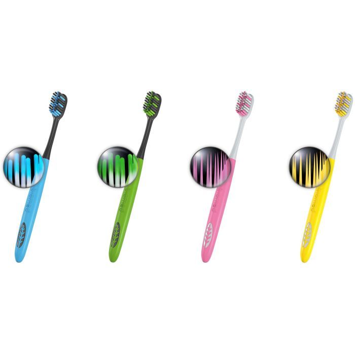 Зубна щітка BioMed Silver Medium жовта (7640168930509) зображення 4