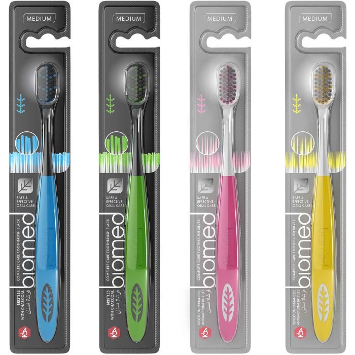 Зубна щітка BioMed Silver Medium жовта (7640168930509) зображення 5
