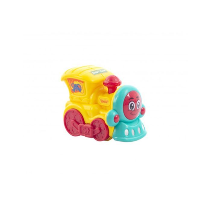 Развивающая игрушка Baby Team инерционный поезд бирюзовый (8620_паровозик_бирюзовый)