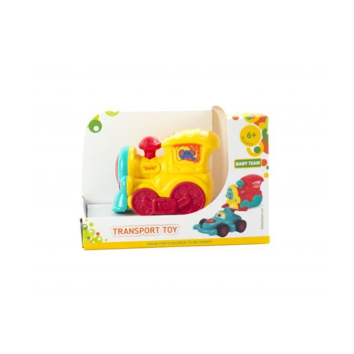 Развивающая игрушка Baby Team инерционный поезд бирюзовый (8620_паровозик_бирюзовый) изображение 2