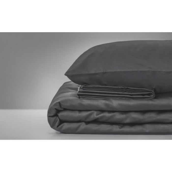 Постільна білизна MirSon Сатин Premium Iron 0240 Grey 143х210х2 (2200000671547)
