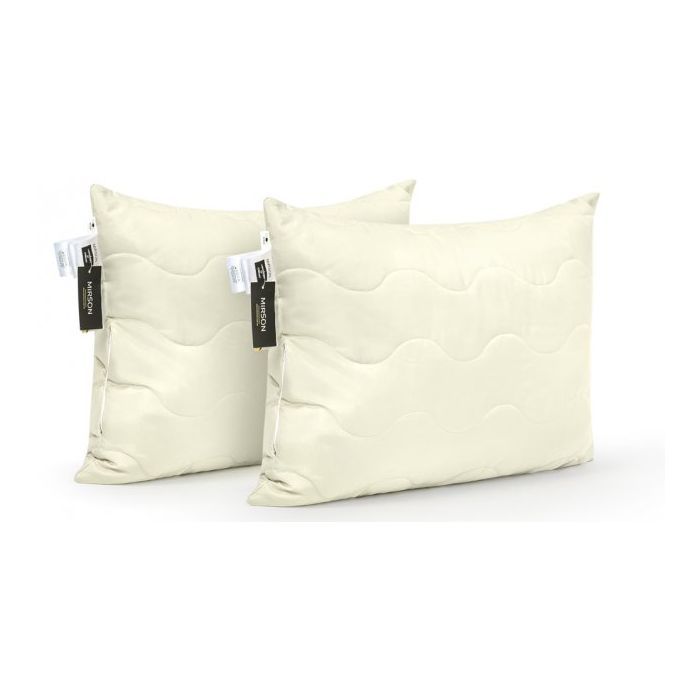 Подушка MirSon Набор хлопковых 1626 Eco Light Creamy средние (2200002652353)
