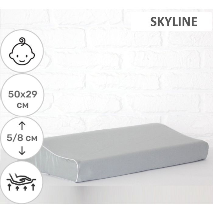 Подушка MirSon ортопедична 6114 Delicate satin Skyline Kiddy Boy 50х29х5/8 (2200003262681) зображення 2