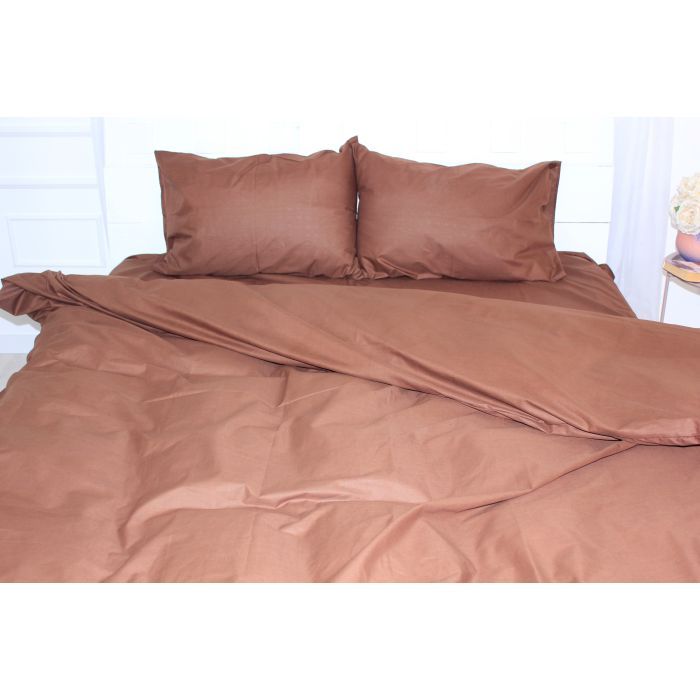 Простирадло MirSon Бязь Premium 19-1217 Chocolate Perla 220х240 см (2200000954015) зображення 3