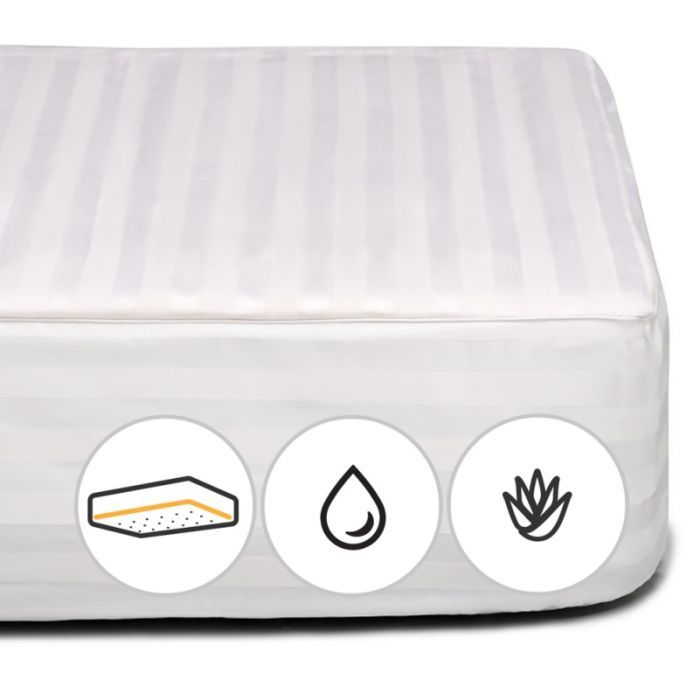 Наматрацник MirSon Royal Pearl тенсел (Modal) Waterproof Aloe Vera 319/3 140x190 см (2200000381897)