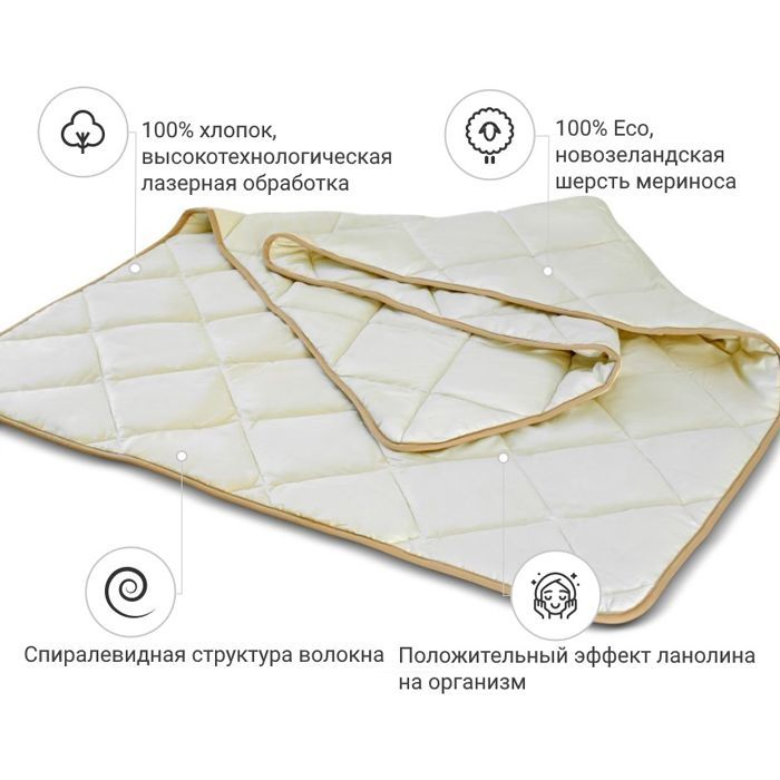 Ковдра MirSon вовняна Carmela 0334 демі 110x140 см (2200000143891) зображення 2