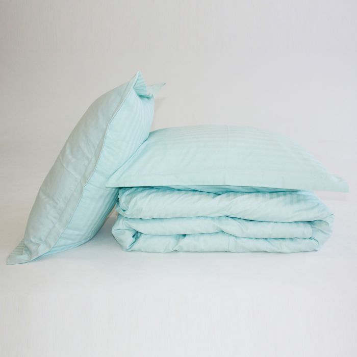 Постельное белье MirSon Satin Stripe 30-0013Azure 160х220 Семейный (2200005252437) изображение 10