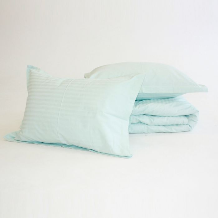 Постельное белье MirSon Satin Stripe 30-0013Azure 160х220 Семейный (2200005252437) изображение 9