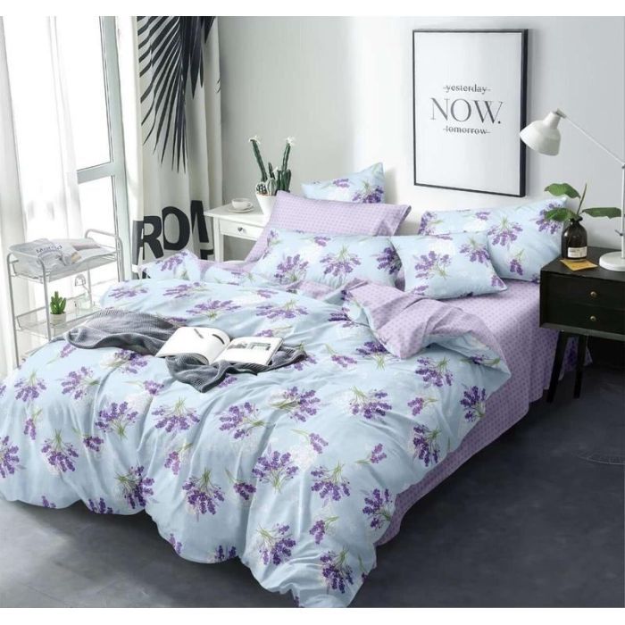 Постільна білизна MirSon Бязь 17-0130 Lavender sea 220х240 (2200001637153)