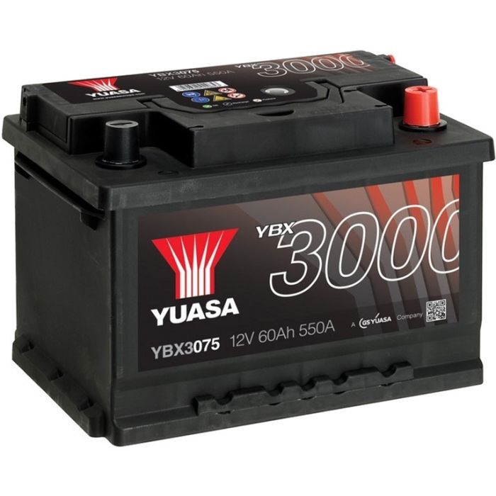 Аккумулятор автомобильный Yuasa 12V 60Ah SMF Battery (YBX3075)