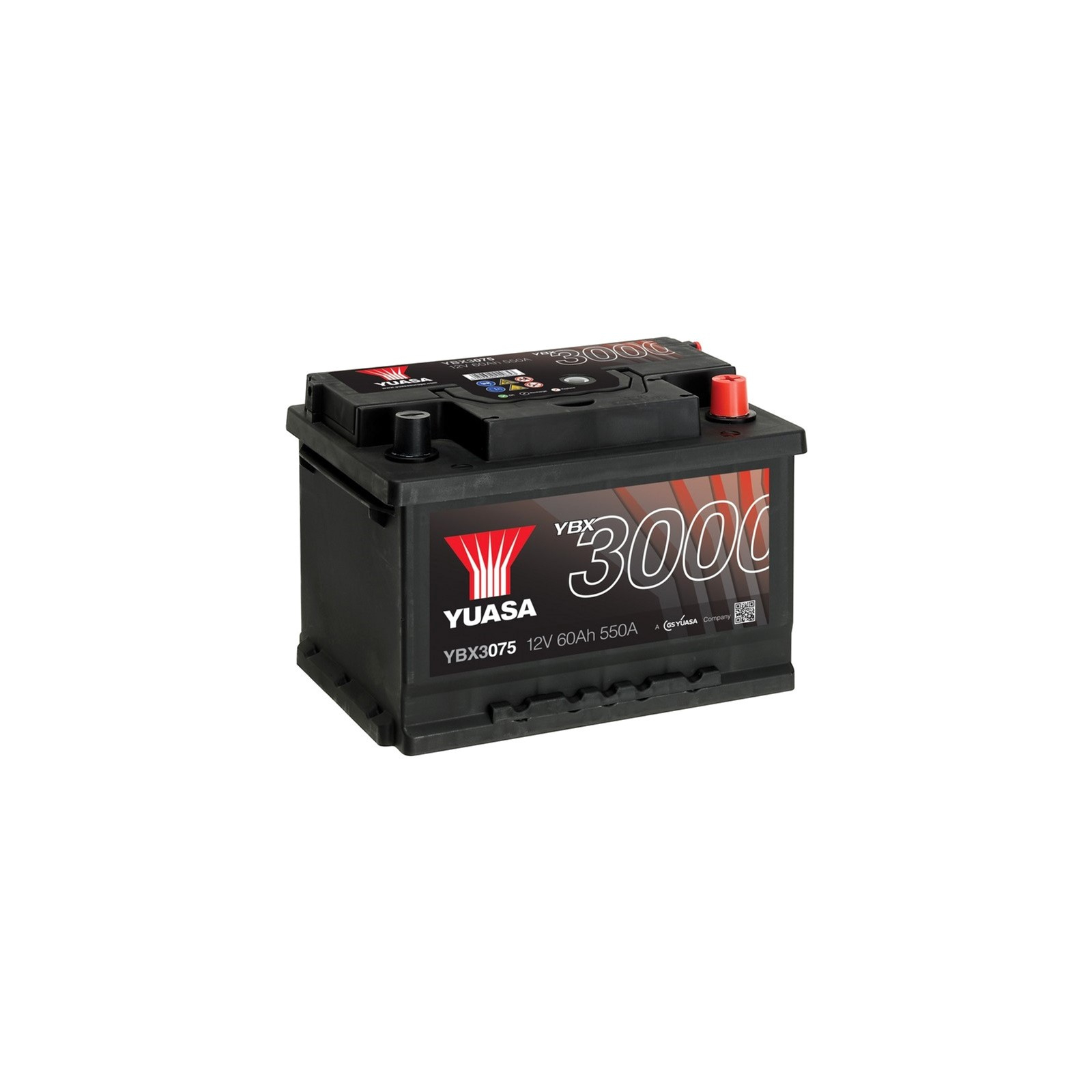 Аккумулятор автомобильный Yuasa 12V 60Ah SMF Battery (YBX3075)