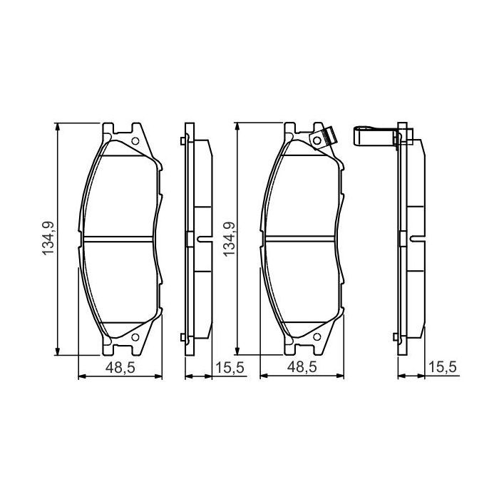 Гальмівні колодки Bosch 0 986 495 146 зображення 5