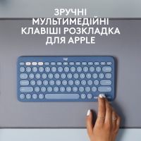 Клавиатура Logitech K380 for MAC Multi-Device Bluetooth UA Blueberry (920-011180) изображение 2