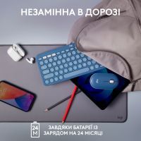 Клавиатура Logitech K380 for MAC Multi-Device Bluetooth UA Blueberry (920-011180) изображение 5