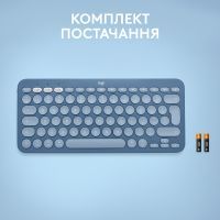 Клавиатура Logitech K380 for MAC Multi-Device Bluetooth UA Blueberry (920-011180) изображение 9