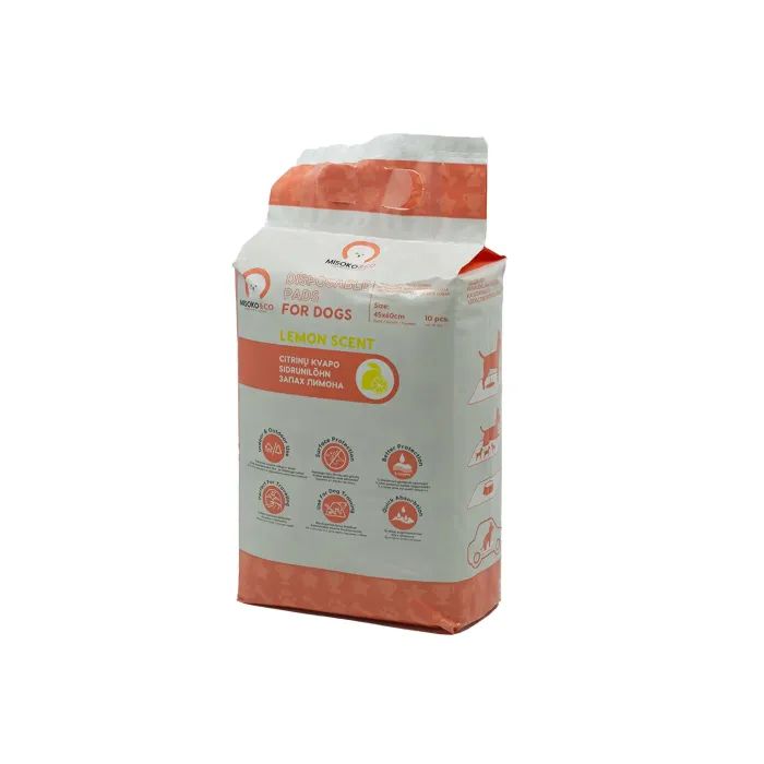 Пелюшки для собак MISOKO&CO з ароматом лимона 45х60 см 10 шт (SHAMSK63058) зображення 2